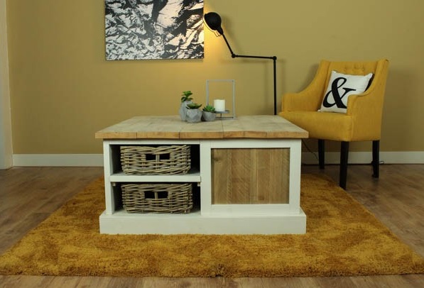 Steigerhouten Salontafel Lotte Oud