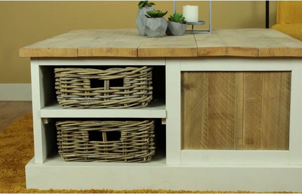 Steigerhouten Salontafel Lotte Oud - Afbeelding 3