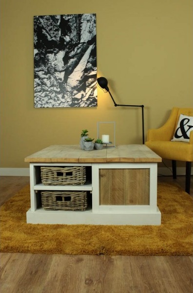 Steigerhouten Salontafel Lotte Oud - Afbeelding 4