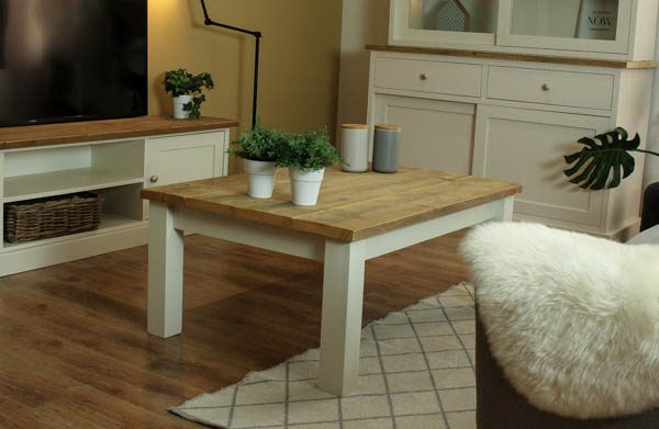 Steigerhouten Salontafel Madeleen - Afbeelding 2