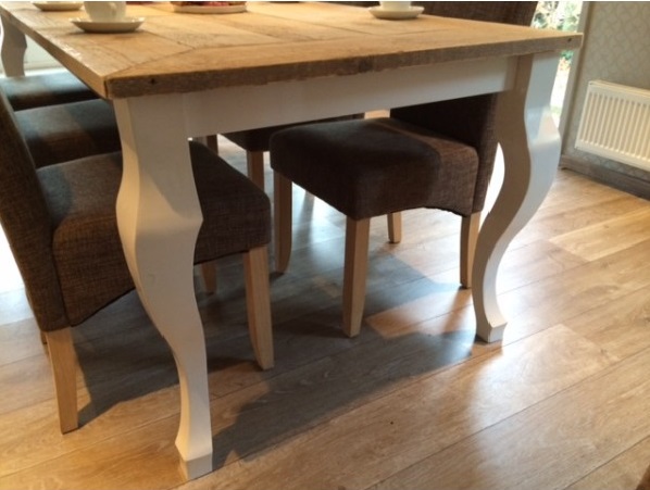 Steigerhouten tafel Madelief Oud - Afbeelding 2