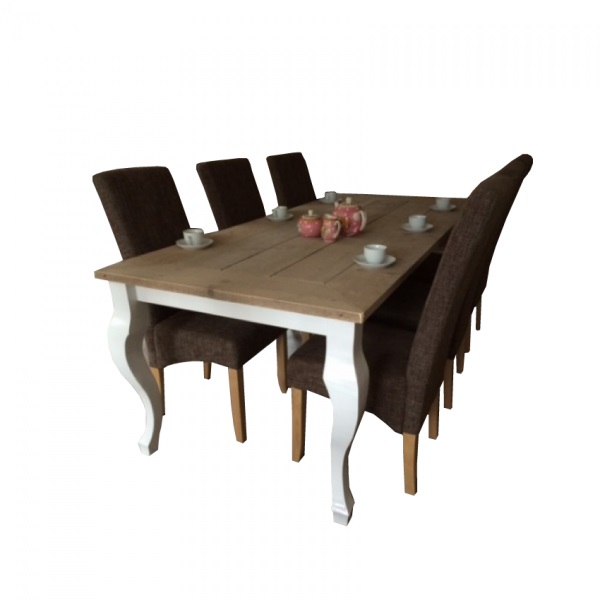 Steigerhouten tafel Madelief Oud - Afbeelding 4