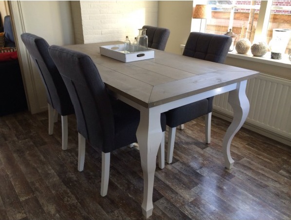 Steigerhouten tafel Madelief - Afbeelding 2