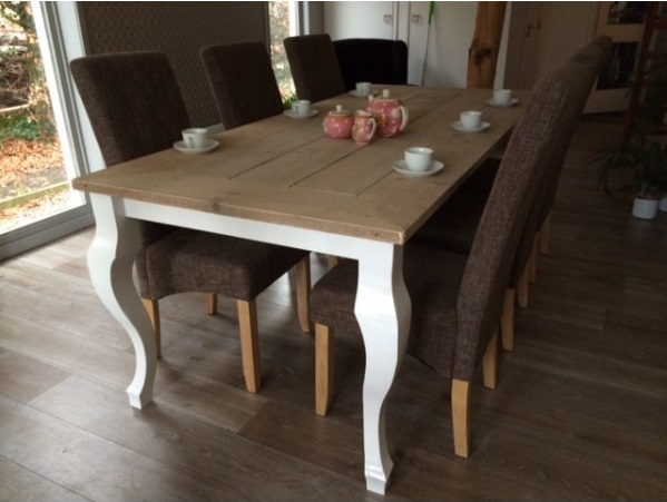 Steigerhouten tafel Madelief Oud