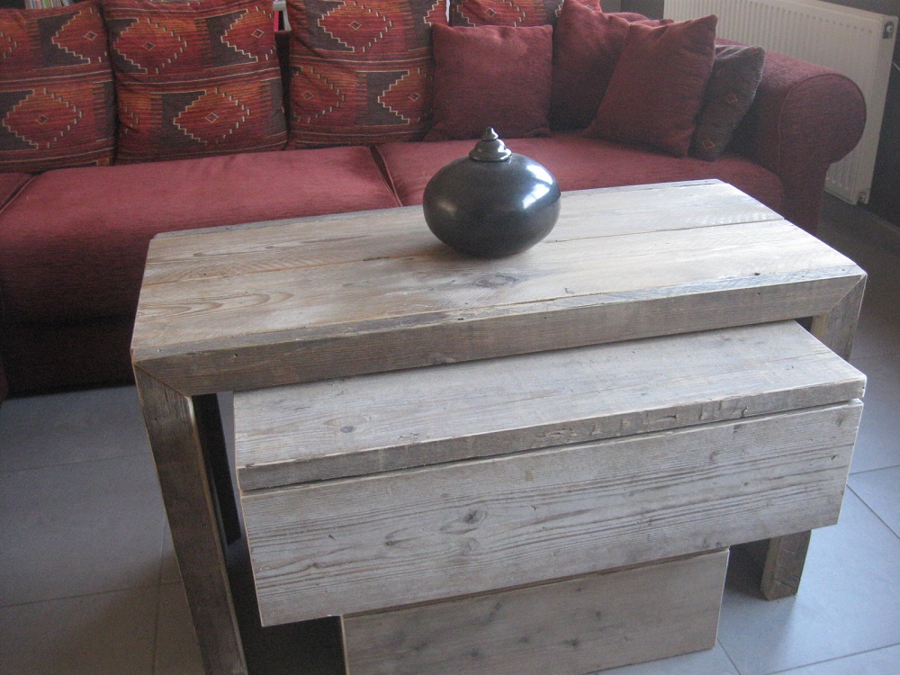 Steigerhouten Salontafel Martijn - Afbeelding 2