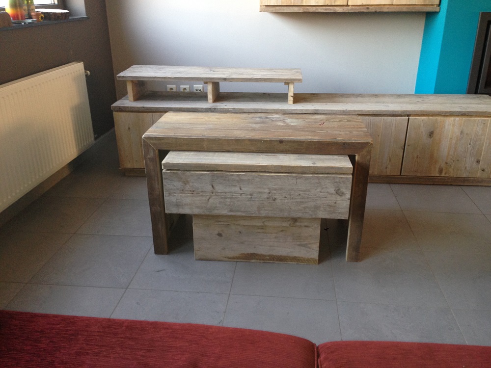 Steigerhouten Salontafel Martijn - Afbeelding 5