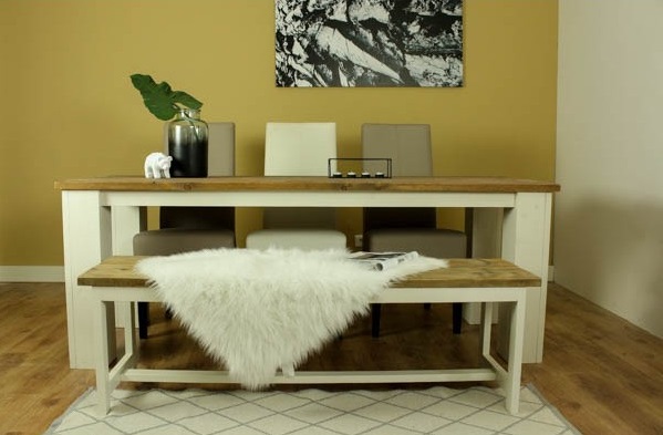 Steigerhouten tafel Roos - Afbeelding 4