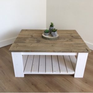 Steigerhouten Salontafel Roos Oud