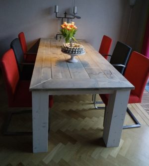 Steigerhouten tafel Roos Verstek
