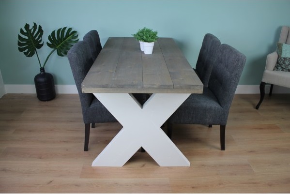 Steigerhouten tafel Simone - Afbeelding 2