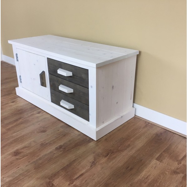 Steigerhouten TV Meubel Dorien - Afbeelding 4