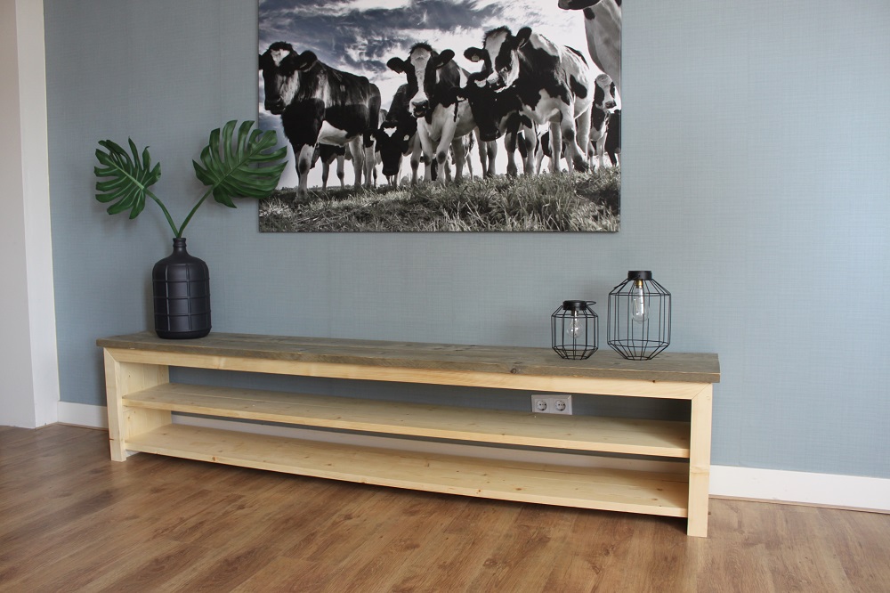 Steigerhouten TV Meubel Dylan I - Oud - Afbeelding 3