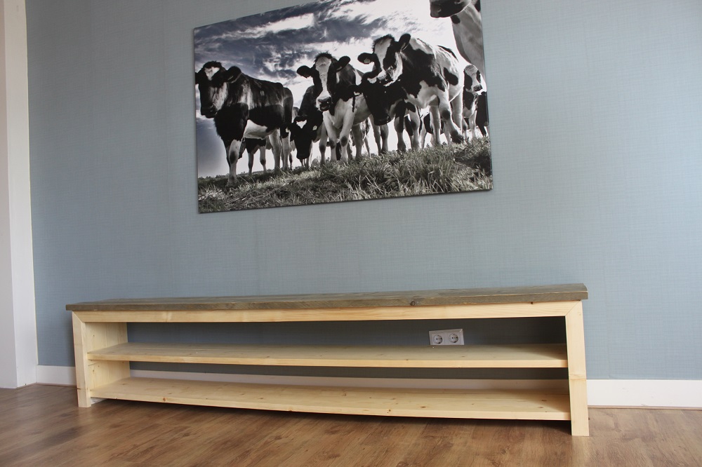 Steigerhouten TV Meubel Dylan I - Oud - Afbeelding 4