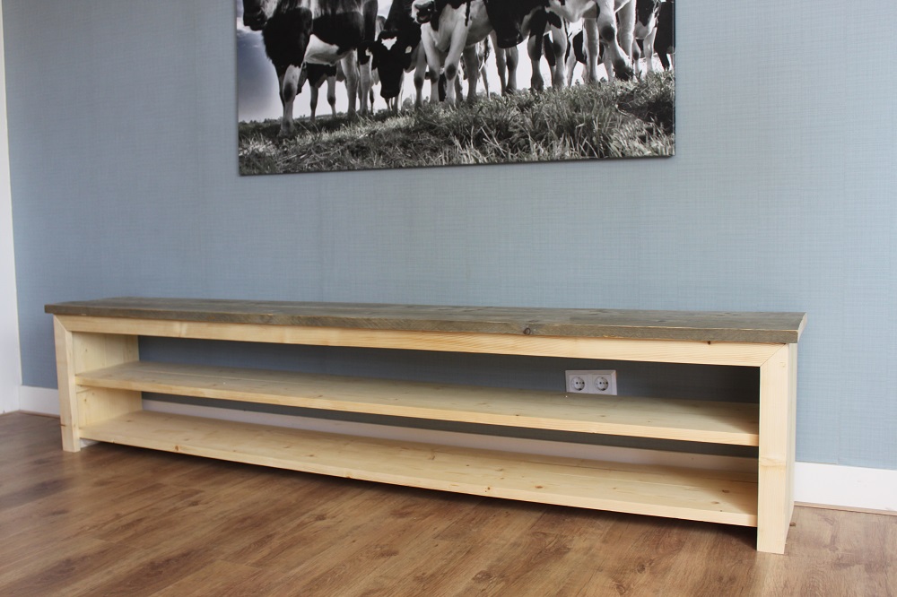 Steigerhouten TV Meubel Dylan I - Oud - Afbeelding 5