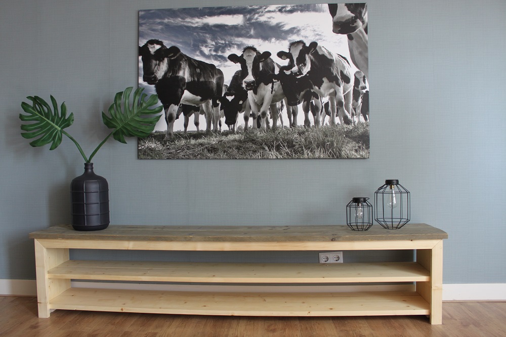 Steigerhouten TV Meubel Dylan I - Oud - Afbeelding 2