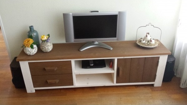 Steigerhouten TV Meubel Kim - Afbeelding 2