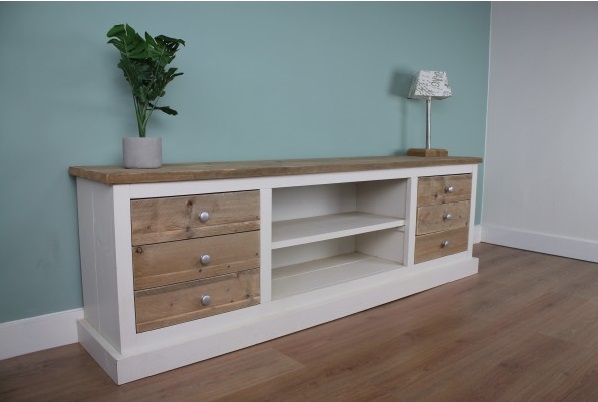 Steigerhouten TV Meubel Lana - Afbeelding 3