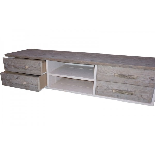 Steigerhouten TV Meubel Mirthe - Afbeelding 3