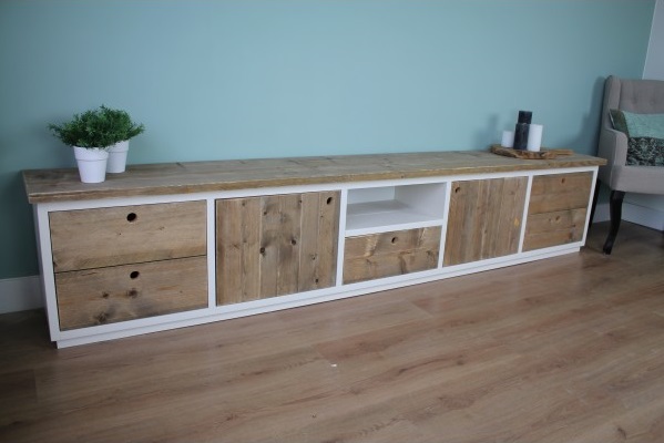 Steigerhouten TV Meubel Olivia - Afbeelding 4