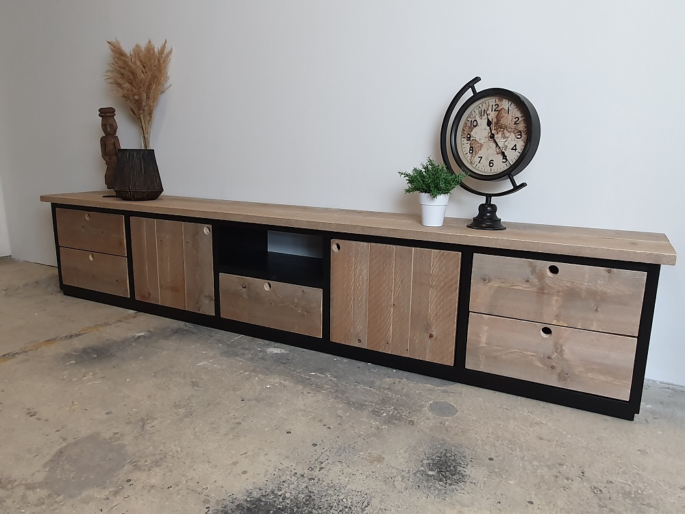 Steigerhouten TV Meubel Olivia - Afbeelding 6