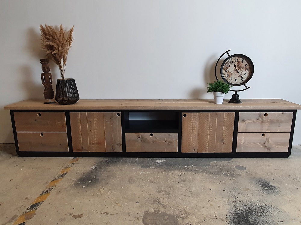 Steigerhouten TV Meubel Olivia - Afbeelding 5