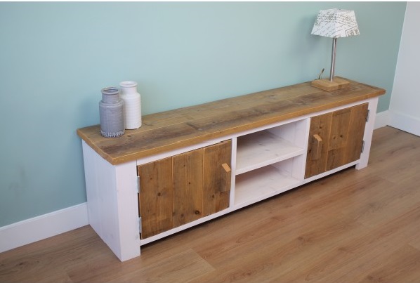 Steigerhouten TV Meubel Roos - Afbeelding 3