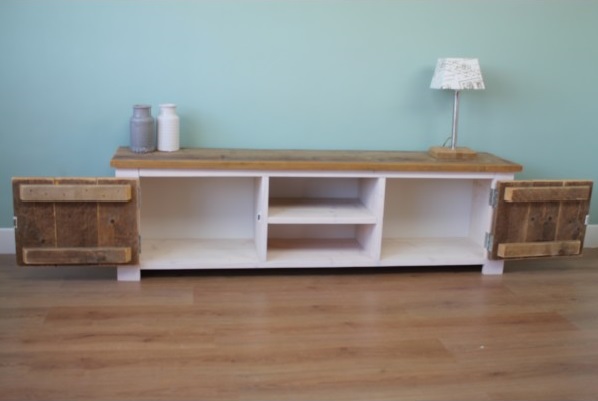 Steigerhouten TV Meubel Roos - Afbeelding 4