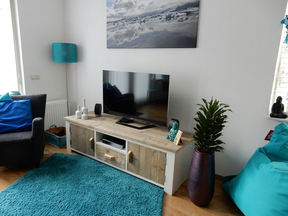 Steigerhouten TV Meubel Sabine - Afbeelding 3