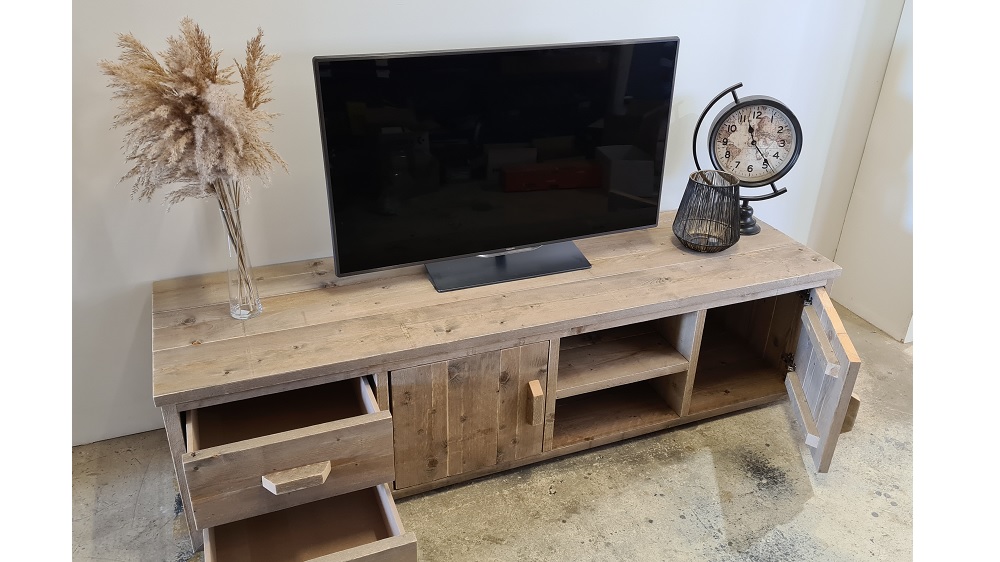 Steigerhouten TV Meubel Seff - Afbeelding 4