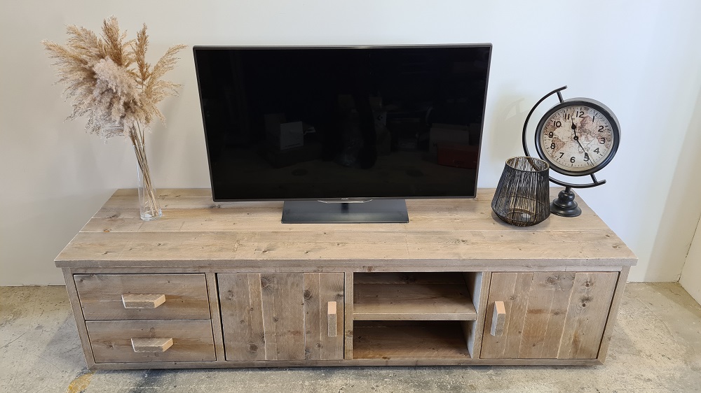Steigerhouten TV Meubel Seff - Afbeelding 2