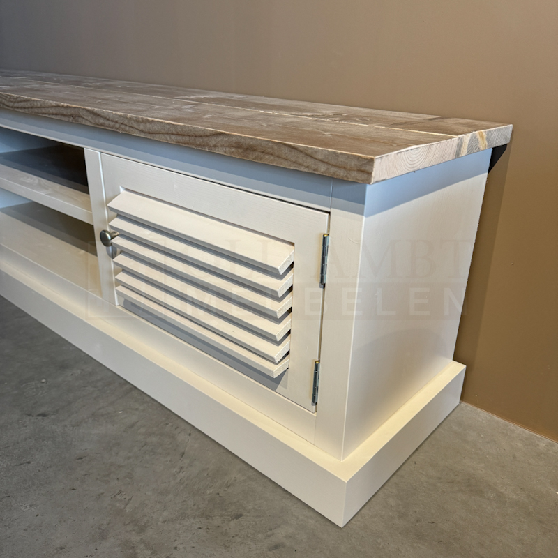 Steigerhouten TV Meubel Tess Wit - Afbeelding 6