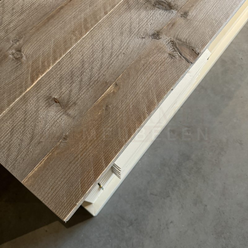 Steigerhouten TV Meubel Tess Wit - Afbeelding 8