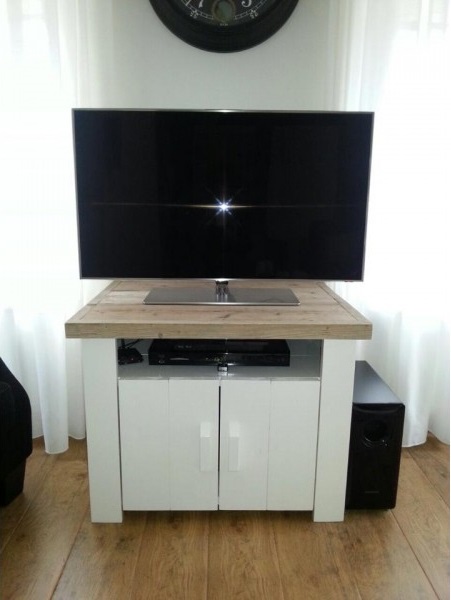 Steigerhouten TV Meubel Vera - Afbeelding 2
