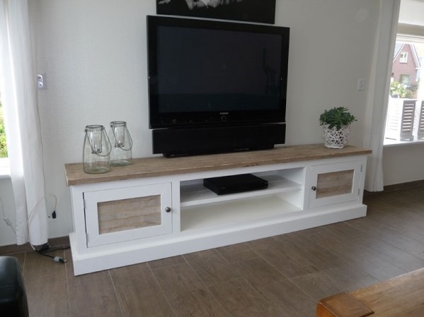 Steigerhouten TV Meubel Vienna - Oud - Afbeelding 3