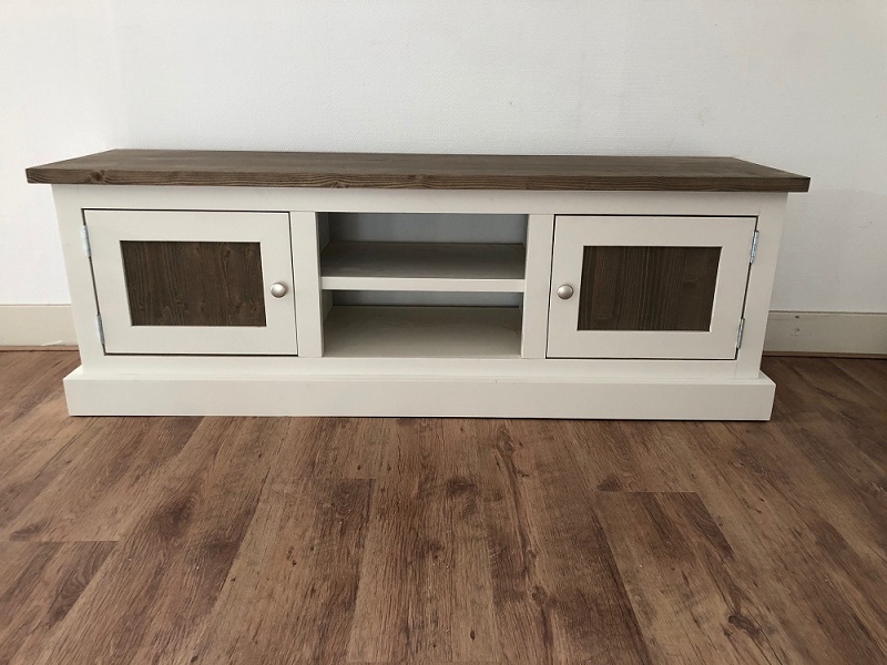 Steigerhouten TV Meubel Vienna - Afbeelding 2