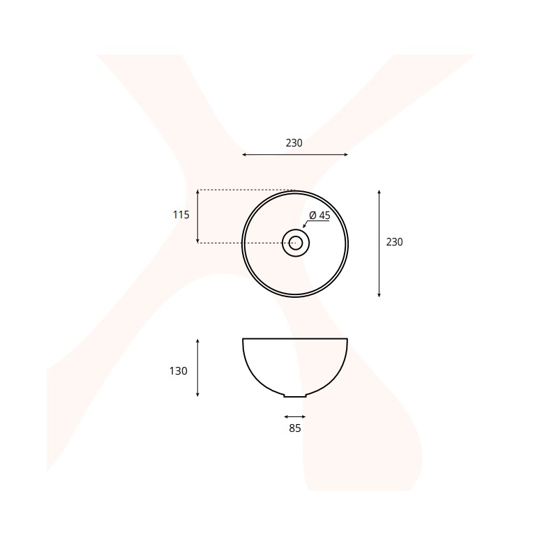 LoooX Sink Terrazzo waskom toilet - Afbeelding 3