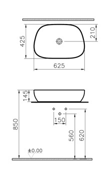 Vitra Outline opbouw wastafel TV - Afbeelding 3