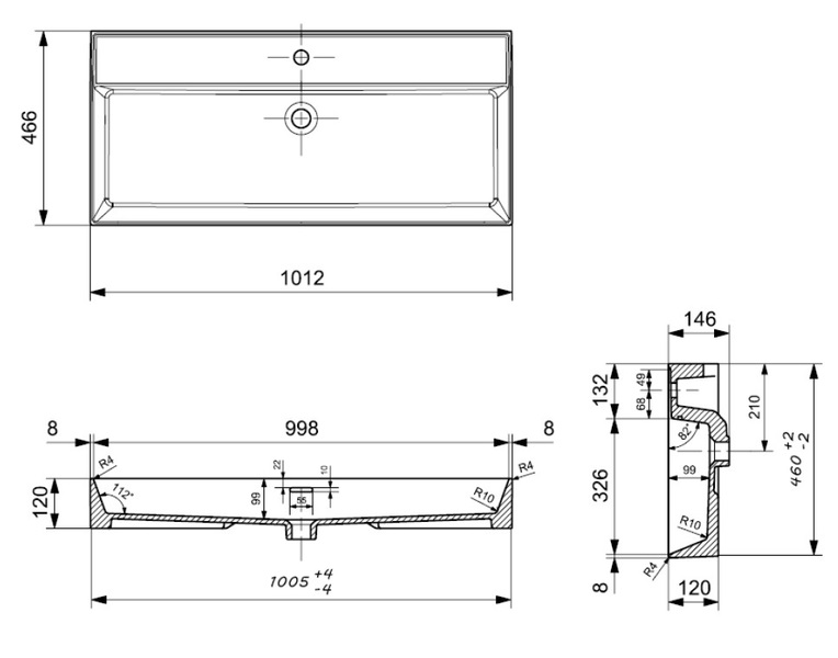 Plieger Kansas wastafel met 1 kraangat - Afbeelding 7