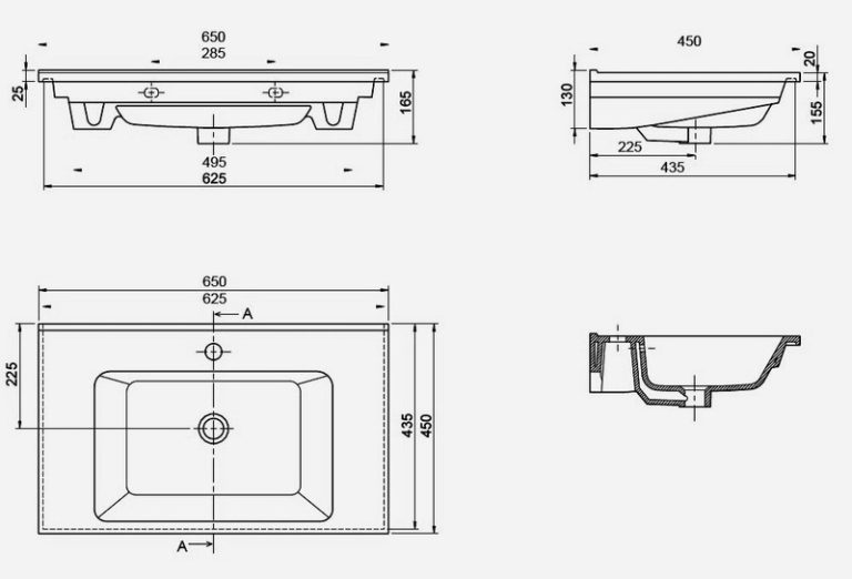Wastafel Plieger S-Presso keramisch - Afbeelding 2