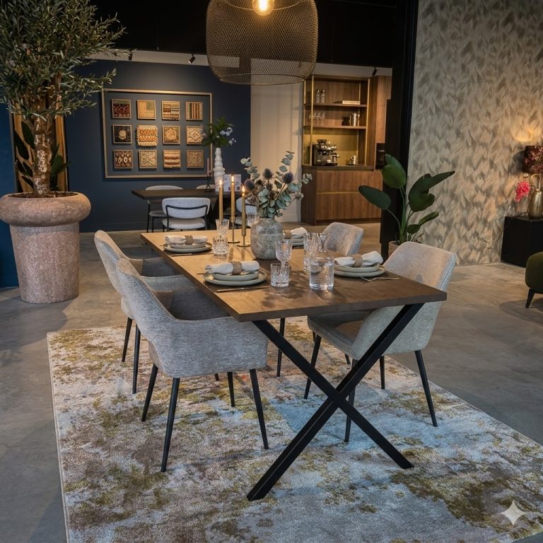 Eiken tafel Gijs